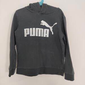 Puma Kid's Black Hoodie Size 8 Years Old Athletic Loungewear